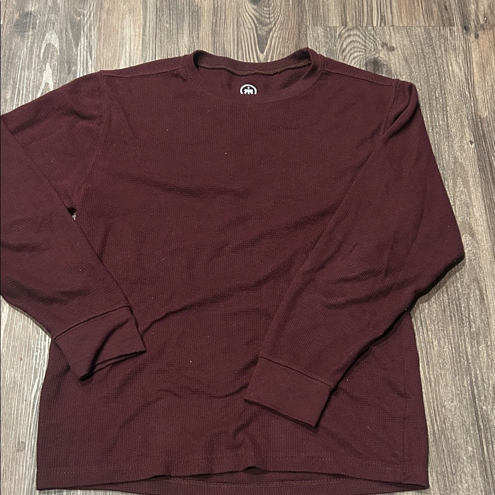 Rich Burgundy Long Sleeve Top